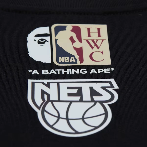 New Jersey Nets Black M&N x BAPE T-Shirt 7 New Jersey Nets Black M&N x BAPE T-Shirt