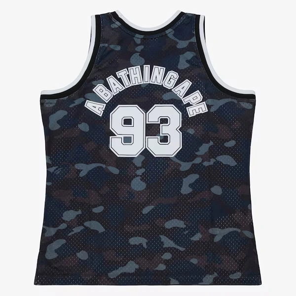 New Jersey Nets Black M&N x BAPE Swingman Camo Jersey 3 New Jersey Nets Black M&N x BAPE Swingman Camo Jersey