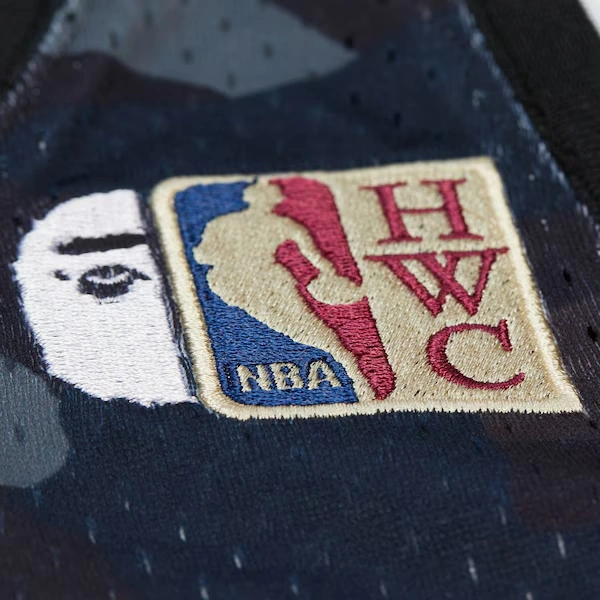 New Jersey Nets Black M&N x BAPE Swingman Camo Jersey 6 New Jersey Nets Black M&N x BAPE Swingman Camo Jersey