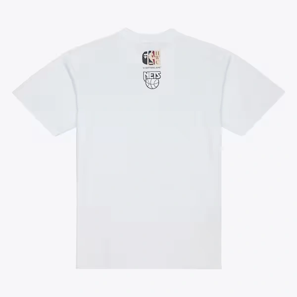 New Jersey Nets White M&N x BAPE T-Shirt