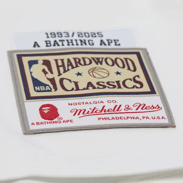 New Jersey Nets White M&N x BAPE T-Shirt