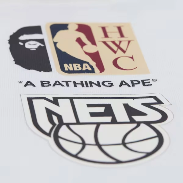 New Jersey Nets White M&N x BAPE T-Shirt
