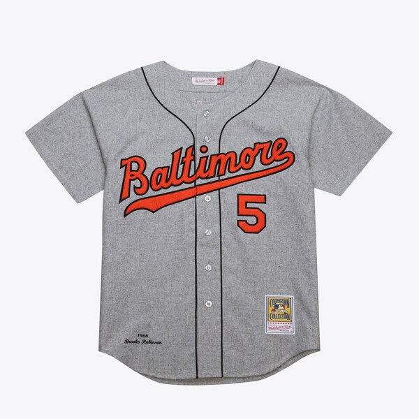 Brooks Robinson Baltimore Orioles 1966 Gray Authentic Jersey