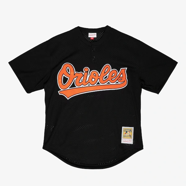 Men's Cal Ripken Jr. Baltimore Orioles Black 1997 Mesh Batting Practice Jersey