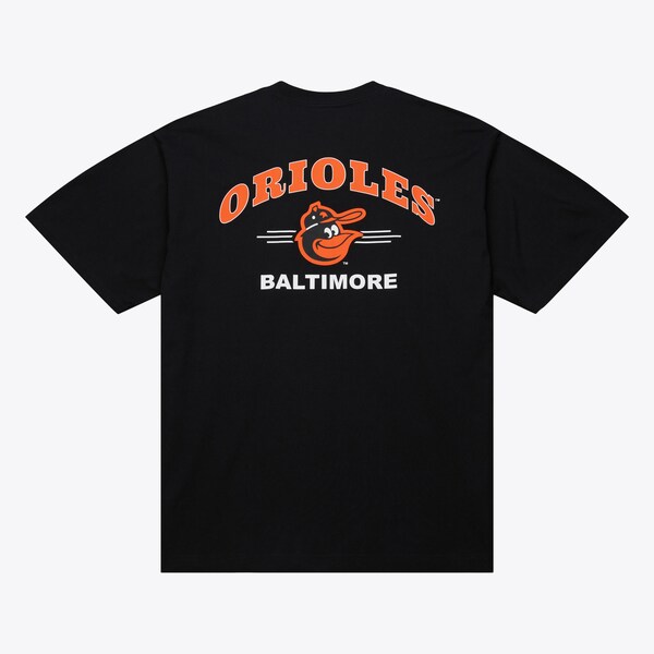 Baltimore Orioles Black Vintage Logo Double Hit Pocket T-Shirt 3 Baltimore Orioles Black Vintage Logo Double Hit Pocket T-Shirt