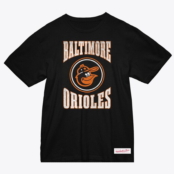 Baltimore Orioles Black Arched Logo Slub T-Shirt