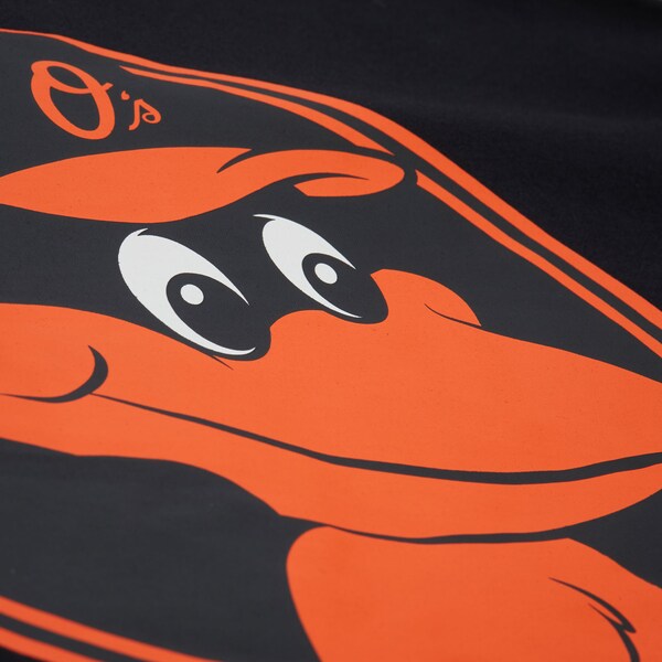 Baltimore Orioles Black Double Hit Mascot Pocket T-Shirt 6 Baltimore Orioles Black Double Hit Mascot Pocket T-Shirt