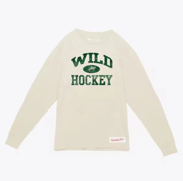 Minnesota Wild Cream Powerplay Slub Long Sleeve T-Shirt