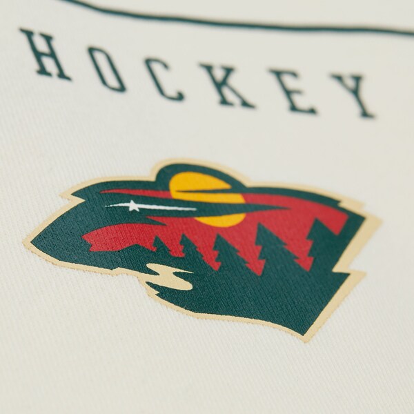 Minnesota Wild Cream Walk-Off Fleece Hoodie 4 Minnesota Wild Cream Walk-Off Fleece Hoodie