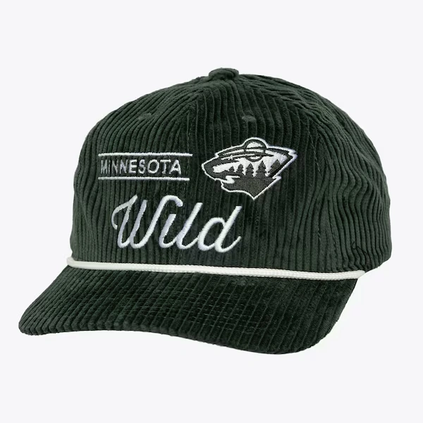 Minnesota Wild Green Old School Snapback Hat