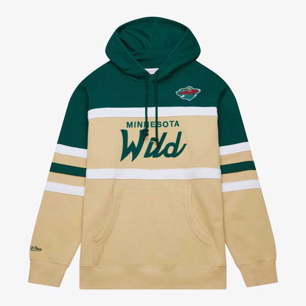 Minnesota Wild Cream Head Coach Pullover Hoodie