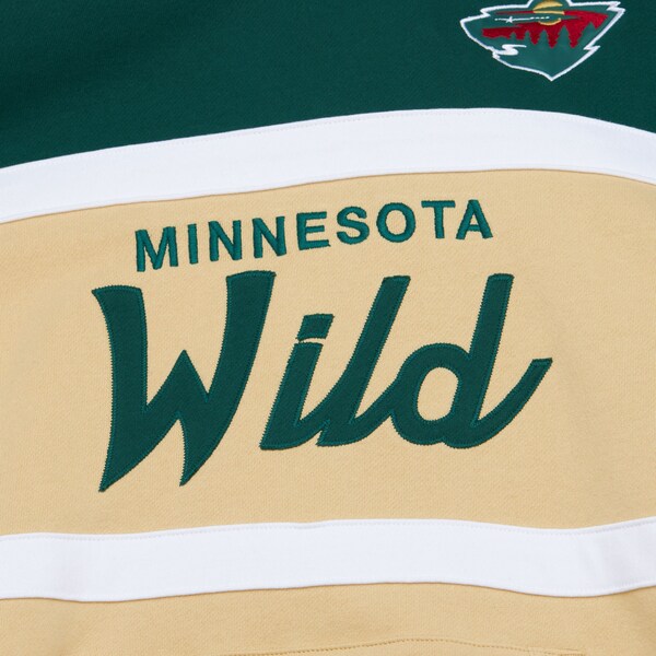 Minnesota Wild Cream Head Coach Pullover Hoodie 4 Minnesota Wild Cream Head Coach Pullover Hoodie