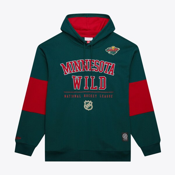 Minnesota Wild Green Retro Fleece Pullover Hoodie
