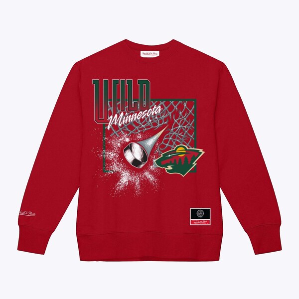 Minnesota Wild Red Top Corner Pullover Sweatshirt
