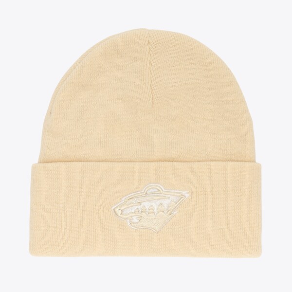 Minnesota Wild Cream Fashion Cuffed Knit Hat