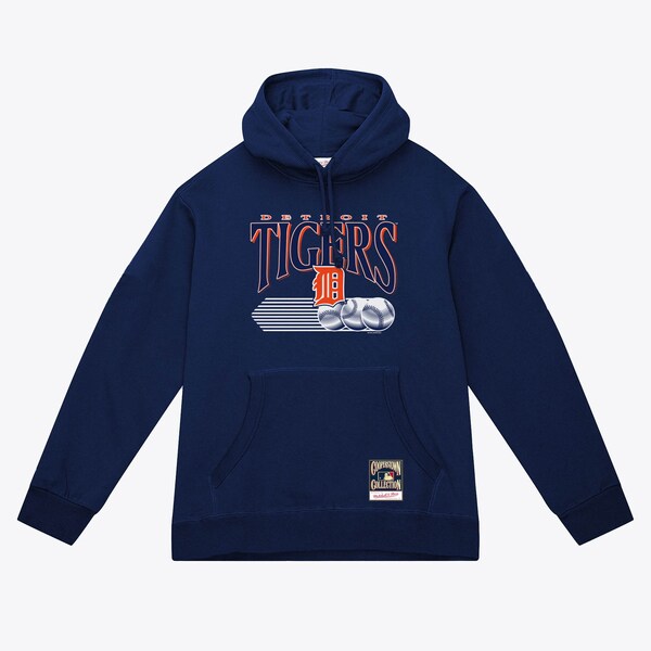 Detroit Tigers Navy Cooperstown Fastball Hoodie