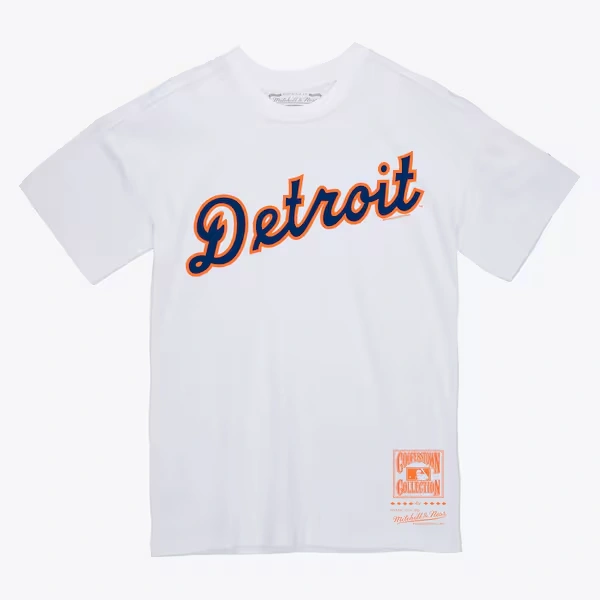 Detroit Tigers White Wordmark T-Shirt