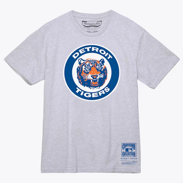 Detroit Tigers Gray Basic Logo T-Shirt