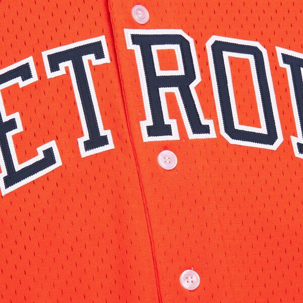 Kirk Gibson Detroit Tigers 1993 Orange Authentic Button Front Jersey