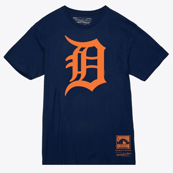 Detroit Tigers Navy Basic Logo T-Shirt