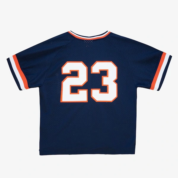 Men's Kirk Gibson Detroit Tigers Navy 1984 Mesh Batting Practice Jersey
