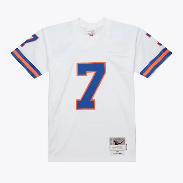 John Elway Denver Broncos 1990 White Legacy Jersey