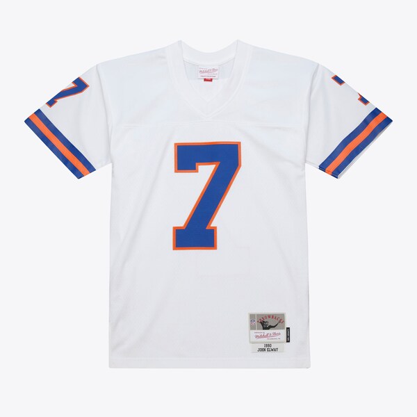 John Elway Denver Broncos 1990 White Legacy Jersey