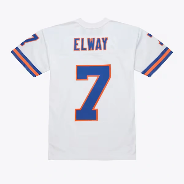 John Elway Denver Broncos 1990 White Legacy Jersey 3 John Elway Denver Broncos 1990 White Legacy Jersey