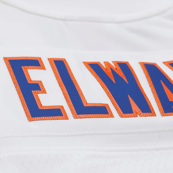 John Elway Denver Broncos 1990 White Legacy Jersey 6 John Elway Denver Broncos 1990 White Legacy Jersey
