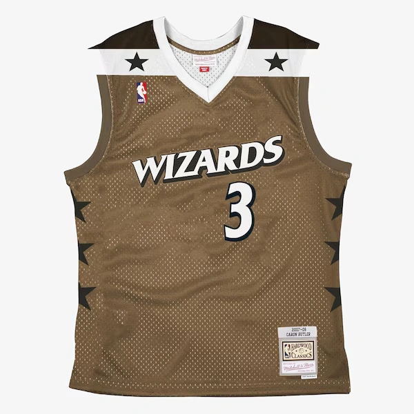 Caron Butler Washington Wizards 2007-08 Gold Swingman Player Jersey