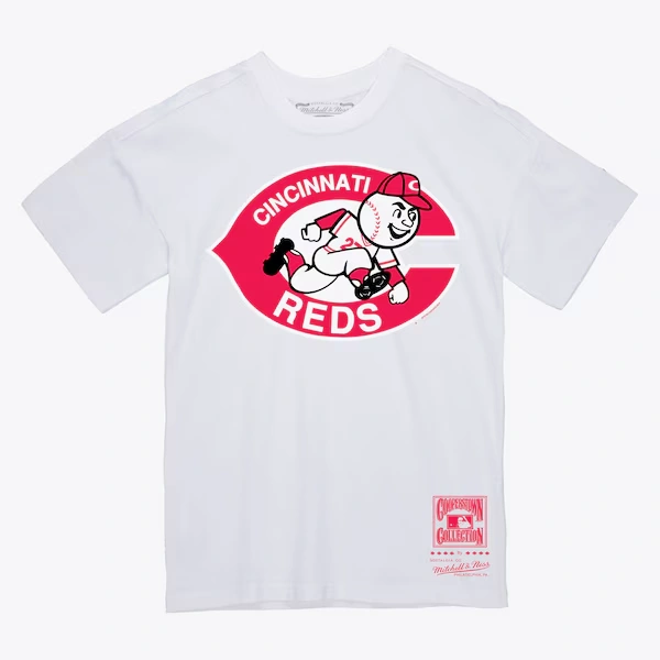 Cincinnati Reds White Basic Logo T-Shirt