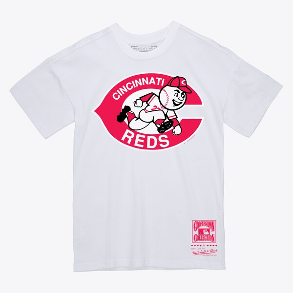 Cincinnati Reds White Basic Logo T-Shirt