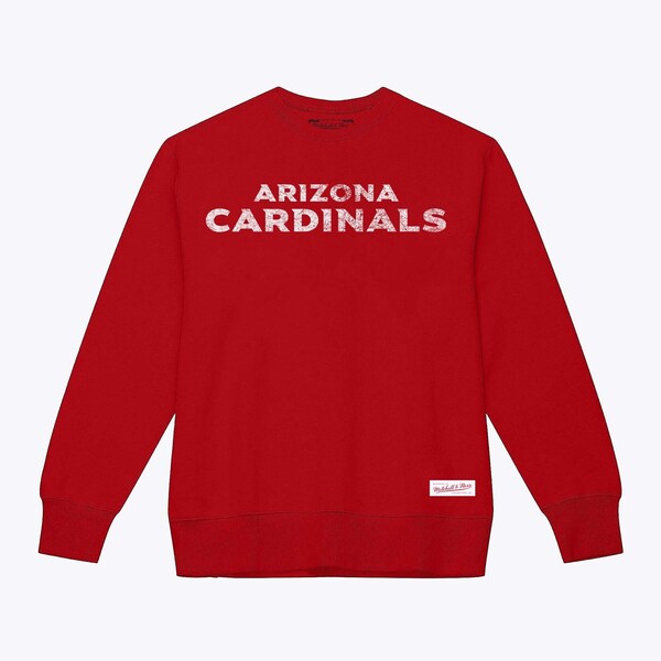 Arizona Cardinals Cardinal Distressed Wordmark Logo Pullover Sweatshirt