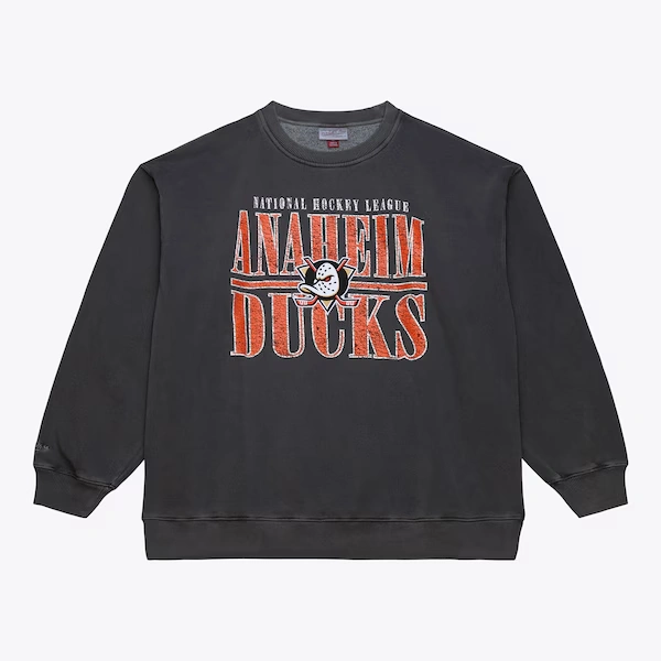 Anaheim Ducks Charcoal Downtown Fleece Sweatshirt