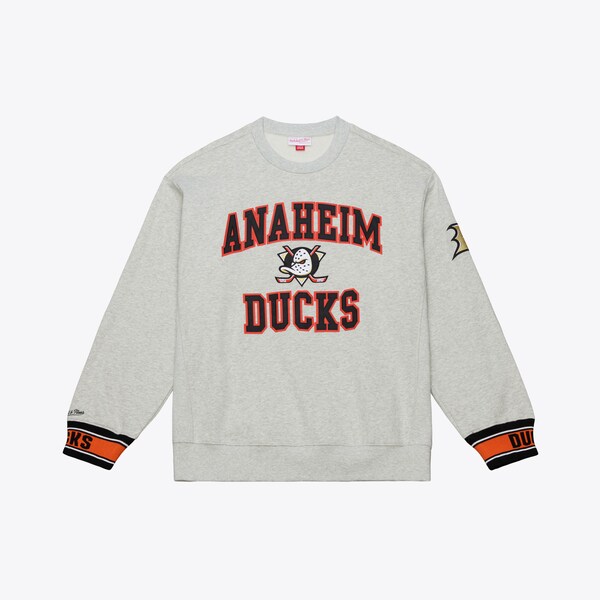 Anaheim Ducks Heather Gray Team Celebration Fleece Sweatshirt