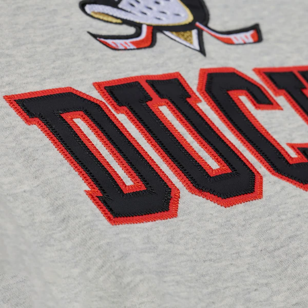 Anaheim Ducks Heather Gray Team Celebration Fleece Sweatshirt
