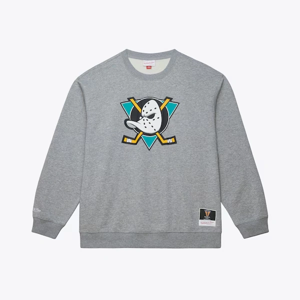 Anaheim Ducks Heather Gray Walk-Off Fleece Sweatshirt