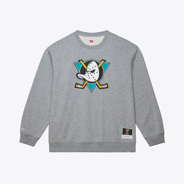 Anaheim Ducks Heather Gray Walk-Off Fleece Sweatshirt