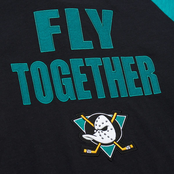 Anaheim Ducks Black Vintage Logo Legendary Slub Long Sleeve T-Shirt 4 Anaheim Ducks Black Vintage Logo Legendary Slub Long Sleeve T-Shirt