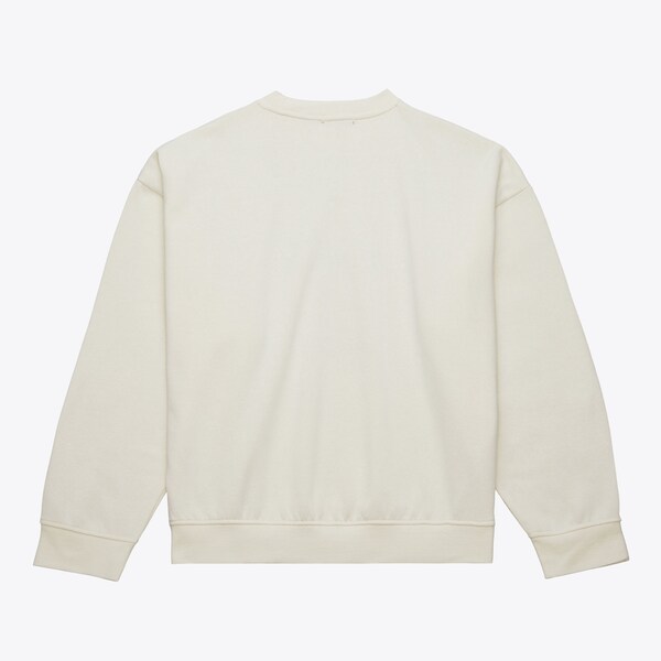 Women's Anaheim Ducks Cream Logo Lightweight 3.0 Fleece Pullover Sweatshirt