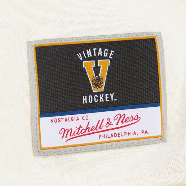 Women's Anaheim Ducks Cream Logo Lightweight 3.0 Fleece Pullover Sweatshirt