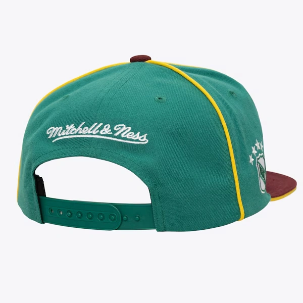 Anaheim Ducks Teal Pipe Snapback Hat