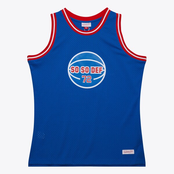 M&N x AOHH Blue 50th Anniversary of Hip-Hop So So Def Fashion Jersey