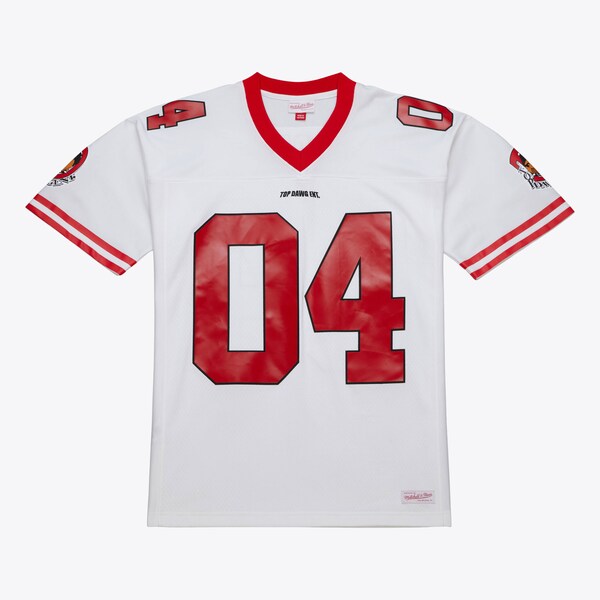 M&N x AOHH White 50th Anniversary of Hip-Hop TDE Football Jersey