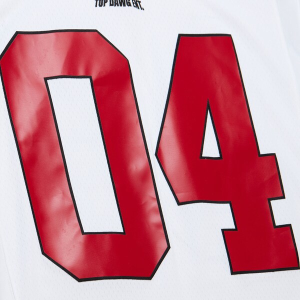 M&N x AOHH White 50th Anniversary of Hip-Hop TDE Football Jersey 5 M&N x AOHH White 50th Anniversary of Hip-Hop TDE Football Jersey