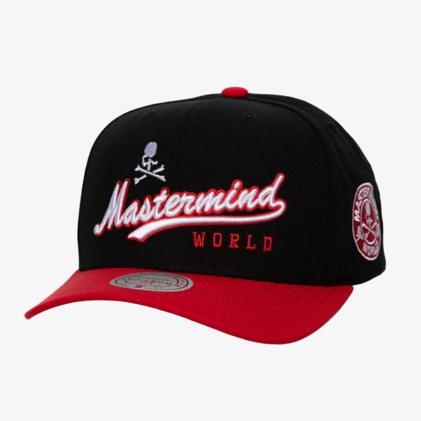 M&N Black/Red Mastermind Adjustable Hat