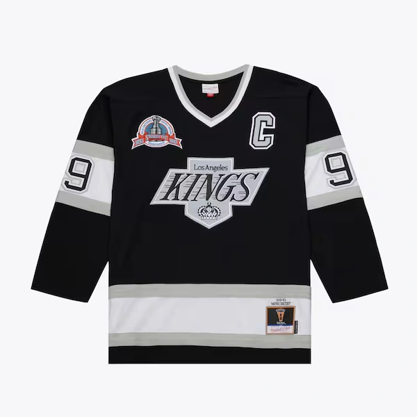 Wayne Gretzky Los Angeles Kings 1992-93 Black Power Play Player Jersey