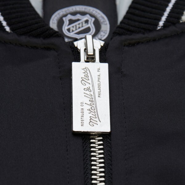 Los Angeles Kings Black Throwback Current Heavyweight Satin Full-Zip Jacket