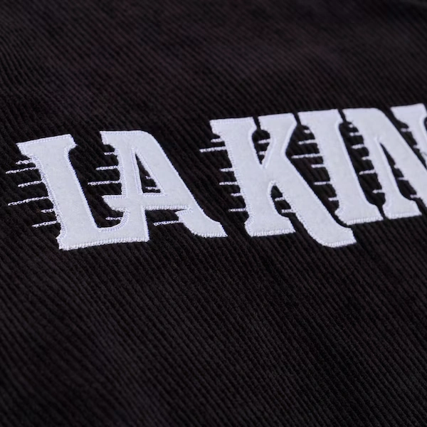 Los Angeles Kings Black Off the Bus Corduroy Coaches Full-Snap Jacket