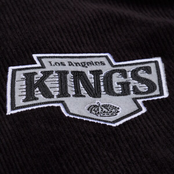 Los Angeles Kings Black Off the Bus Corduroy Coaches Full-Snap Jacket